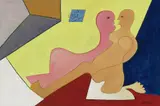 Heinrich Maria Davringhausen, Figuren mit Hahn