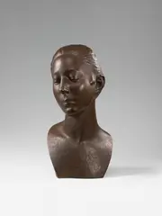 Bildnis einer Frau by Joseph Enseling, 1917, Bronze sculpture, sold Nov 2015
