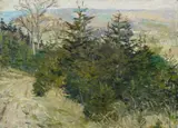 Otto Dix, Herbstliche (Elb?)landschaft, Circa 1910, Oil on canvas. mounted on fibreboard