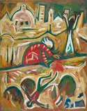 Florentinische Tragödie by Friedrich Karl Gotsch, 1966, Oil on canvas, offered Nov 2015