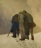 Hodiener, Schwerer Gang, 1918, Oil on canvas