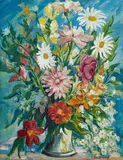 Franz Heckendorf, Blumenstillleben