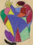 Adolf Hölzel, Schreitende Figur