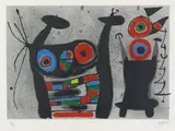 Le Lézard aux plumes d'or by Joan Miró, 1971, Colour lithograph on Kochi Japan paper, offered Nov 2015