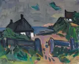 Ernst Mollenhauer, Nidden (Am Kurischen Haff), 1960, Oil on canvas