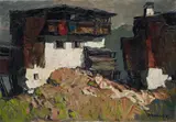 Oskar Mulley, Gehöft in den Bergen