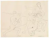 Le jeu du Taureau by Pablo Picasso, 1954, Lithograph on wove paper with watermark "Arches", offered Nov 2015