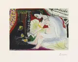 Pablo Picasso, Bethsabee, 1966, Colour etching on wove paper with watermark "RIVES"