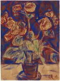 Physalis by Christian Rohlfs, 1919, Water tempera on thick, grained laid paper 66.3 x x, sold Nov 2015
