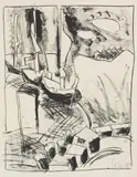 Karl Schmidt-Rottluff, Boote außer Dienst, 1923, Lithograph on wove paper