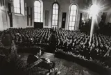 Will McBride, John F. Kennedy in der Paulskirche, Frankfurt/Main, 1963, Gelatin silver print, printed