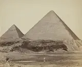 James Robertson Felice Beato, Pyramids of Gizeh, Egypt, Albumen print