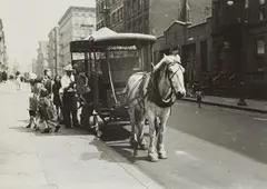 Untitled (New York City) by Helen Levitt, c. 1940, Gelatin silver print, printed probably 1950s, offered Nov 2015