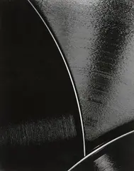 Komposition mit Schallplatten by Ludwig Windstosser, c. 1955, Vintage ferrotyped gelatin silver print on Agfa-Brovira paper, sold Nov 2015
