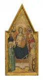 Andrea di Bonaiuto, The Virgin and Child with Angels and Saints, Tempera on panel