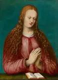 Young Woman Praying by circle of Albrecht Dürer, Oil on panel, sold Nov 2015