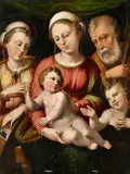 The Mystical Marriage of Saint Catherine by called Innocenzo da Imola Innocenzo Francucci, Oil on panel, sold Nov 2015