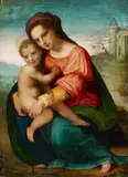 Florentine School 16th century, The Virgin and Child, Oil on panel