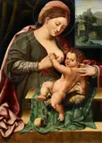 Lambert Rijckx, The Virgin and Child, Oil on panel (parquetted)