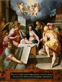 Jacob de Backer, The Nativity Christ Carrying the Cross, Oil on panel. 66 x 50 and