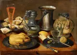 attributed to Georg Flegel, Still Life, Oil on panel