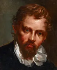 Annibale Carracci, Self Portrait, Oil on paper, mounted on canvas (relined)