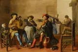 Jan Miense Molenaer, Company Making Music, Oil on panel (parquetted)