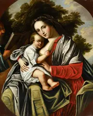 Jan van Balen, The Holy Family, Oil on canvas (relined)