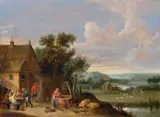 Thomas van Apshoven, Landscape with a Farmstead, Oil on panel