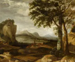 Roeland Roghman, Mountainous Landscape with Meadows and Pastures, Oil on panel