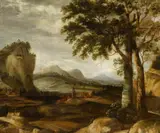 Roeland Roghman, Mountainous Landscape with Meadows and Pastures, Oil on panel