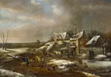 Thomas Heeremans, Winter Landscape with a Farm