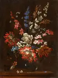 Pieter III Casteels, A Floral Still Life, Oil on panel