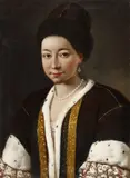 Portrait of a Russian Lady by circle of Pietro Antonio Conte Rotari, Oil on canvas (relined), sold Nov 2015