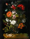 Benito Espinós, Flower Still Life, Oil on panel
