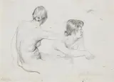 Max Klinger, Studies for the Menzel-Festblatt, Pencil