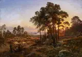 Johann Anton Castell, Landscape with a View of Dresden