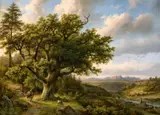 Barend Cornelis Koekkoek, View of Königsstein on the Elbe