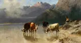 Christian Mali, A Cowherd on the Banks of Achen Lake