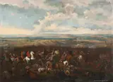 Flemish School 1st half 18th century, The Battle of Oudenaarde, Oil on canvas (relined)