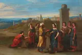 French School 18th century, An Oriental Matchmaking Scene