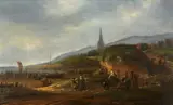 Thomas Heeremans, The Beach at Katwijk with Fishermen and Merchants