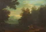 Wooded Landscape with Horsemen by Netherlandish School 18th century, Oil on canvas (relined), offered Sep 2015