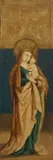 Probably Upper Rhine-Region 2nd half 15th century, Virgin and Child, Oil on panel