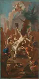 Paul Troger school of, The Martyrdom of Saint Cassian, Oil on canvas