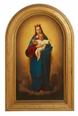 Ernst Deger, The Virgin as Queen of Heaven, Oil on canvas (relined)