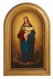 Ernst Deger, The Virgin as Queen of Heaven, Oil on canvas (relined)