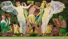Dancers by attributed to Arthur Ignatius Keller, Oil on panel, offered Sep 2015