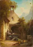 Probably Willy Moralt, Monk with a Glass of Wine, Oil on panel