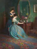 Viktor Schramm, Preparing for the Ball, Oil on canvas